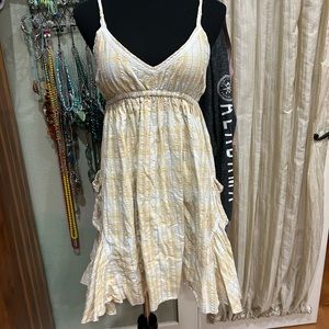 Yellow and white sundress